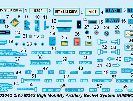 Prefab model 1/35 M142 Artillery Missile System (HIMARS) Trumpeter 01041