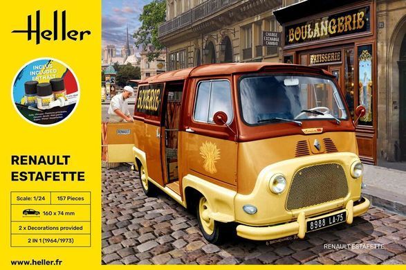 Сборная модель 1/24 автомобиль Renault Estafette - Стартовый набор Heller 56743