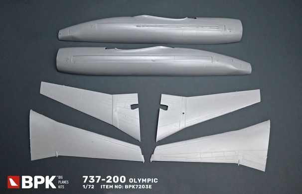 Збірна модель 1/72 літак Боінг 737-200 Olympic BPK 7203