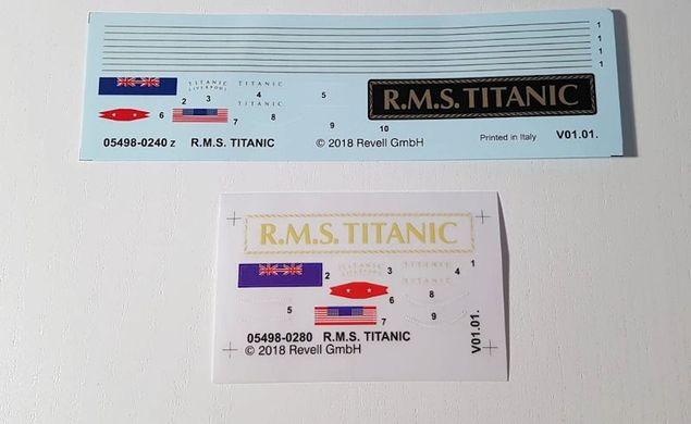 Сборная модель 1:600 корабля RMS Titanic Easy Click Revell 05498