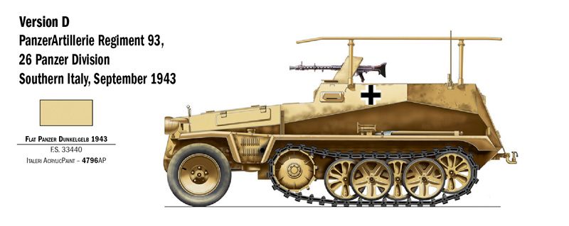 Збірна модель 1/72 напівгусеничний Sd. Kfz. 250/3 Italeri 7034