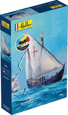 Assembled model 1/75 sailboat Nina - Heller 56815 starter kit