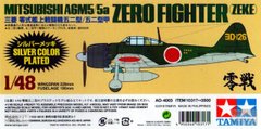 Сборная модель Самолета Mitsubishi A6M5/5a Zero Fighter (Zeke) Silver Color Plated Tamiya 10317 1:48