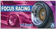 Комплект коліс Focus Racing 14inch Aoshima 05374 1/24, В наявності