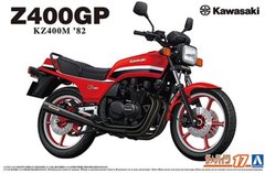 Сборная модель 1/12 мотоцикл Kawasaki KZ400M/Z400GP 1982 Aoshima 06478