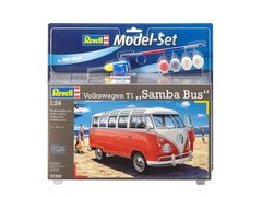 Стартовий набір 1/24 для моделізму VW T1 Samba Bus Revell 67399