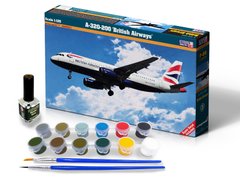 Стартовий набір для моделізму 1/125 A-320-200 'British Airways' - Model Set MisterCraft F09s