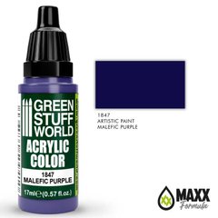 Acrylic paint opaque MALEFIC PURPLE with a matte finish 17 ml GSW 1847