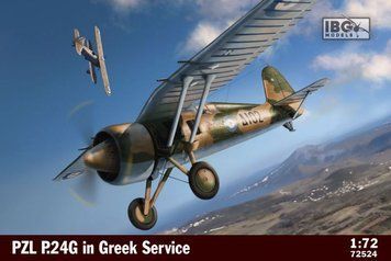 Сборная модель 1:72 самолет PZL P.24G в Greek Service IBG Models 72524