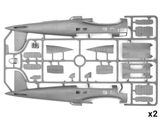 Збірна модель 1/48 літак He 111Z-1 “Zwilling”, Німецький буксирувальник планерів II СВ ICM 48260