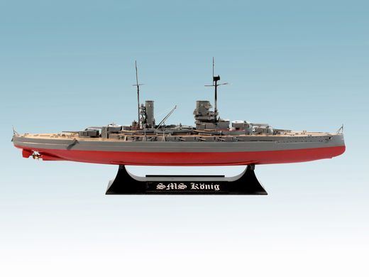Збірна модель 1/350 "Кеніг", Німецький лінійний корабель 1 Світової війни ICM S.001