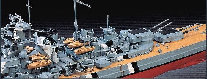 Сборная модель 1:350 корабль Bismarck Academy 14109