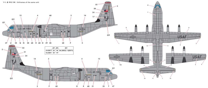 Збірна модель 1/144 літак C-130 J-30 Super Hercules Academy 12631