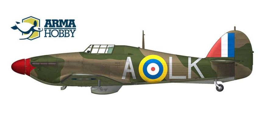Збірна модель 1/72 Hurricane Mk I Battle of Britain Limited Edition Arma Hobby 70023