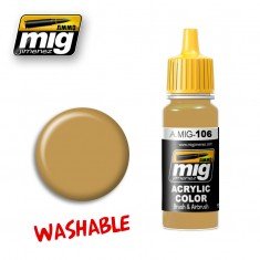 Миюча акрилова фарба пісчана Washable Acrylic - SAND Ammo Mig 0106