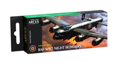 Набір акрилових фарб Arcus A3001 RAF WW2 Night Bombers