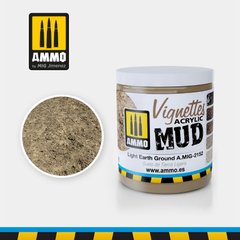 Диорамная паста для имитации светлой почвы Acrylic Mud Light Earth Ground Ammo Mig 2152