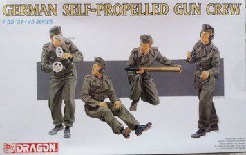 Assembled model 1:35 self-propelled artillery team German Self-Propelled Gun Crew Dragon 6367