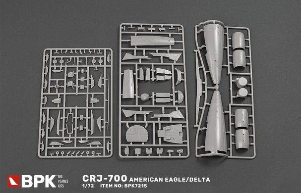Сборная модель 1/72 самолет CRJ-700 American Eagle/Delta BPK 7215