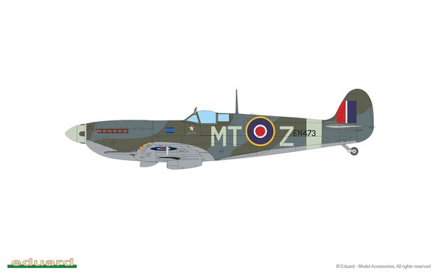 Сборная модель 1/48 винтовой самолет Spitfire F Mk.IX Weekend edition Eduard 84175