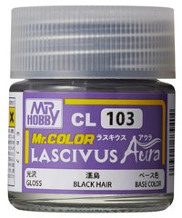 Краска для фигурок Mr. Color Lascivus (10 ml) Black Hair / Черные волосы (глянцевый) CL103 Mr.Hobby CL1