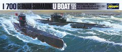 Assembled model 1/700 German U-Boat 7C/9C Hasegawa 49901