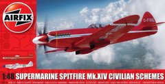 1/48 model aircraft Supermarine Spitfire MkXIV Civilian Schemes Airfix 05139