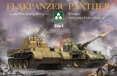 Prefab model 1/35 Flakpanzer Panther 20 mm Flakvierling MG and "Coelian" 2 in 1 Takom 2105