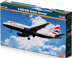 Сборная модель 1/125 самолет A-320-200 'British Airways' MisterCraft F09
