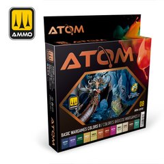ATOM Acrylic Paint Set Wargames II Ammo Mig 20707 Base Colors