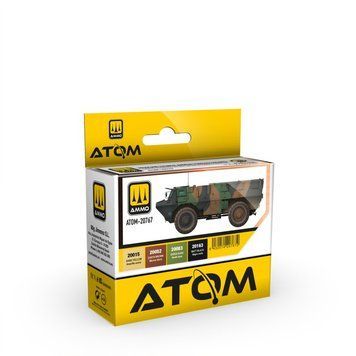 ATOM Modern French Armed Forces Colors Set Ammo Mig 20767 Acrylic Paint Set