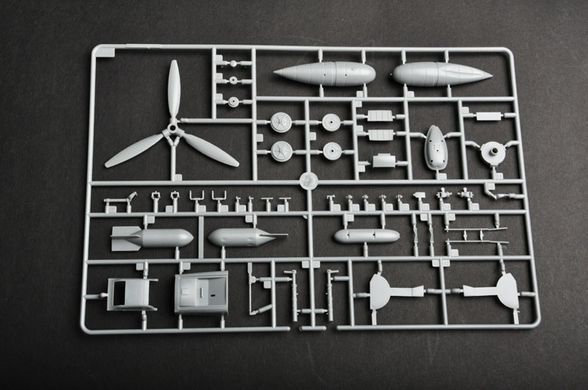 Assembly model 1:32 Messerschmitt Bf 109E-7 Trumpeter 02291
