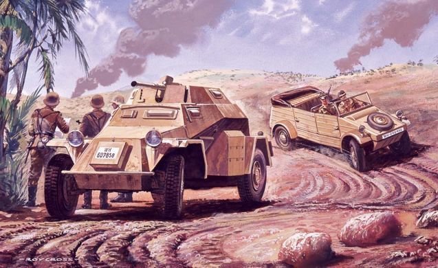 Збірна модель 1:76 бронеавтомобілі German Reconnaissance set Airfix A02312V