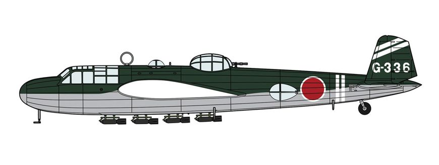 Сборная модель 1/72 Mitsubishi G3M2/G3M3 Type 96 Attack Bomber (Nell) Model 22/23 Hasegawa 02446