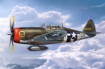 Збірна модель 1:24 літак Republic P-47 D Thunderbolt Razorback Trumpeter 02427