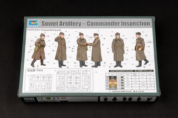 Сборная модель 1/35 фигуры советская артиллерия – командирская инспекция Trumpeter 00428