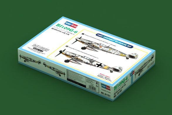 Збірна модель 1:48 німецький літак Bf109G-6 HobbyBoss 81751