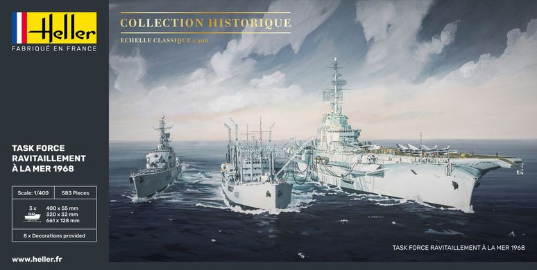 Сборная модель 1/400 коллекция Historique Task Force Ravitaillement à la Mer Heller 81092
