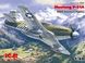 Assembled model 1/48 plane Mustang R-51A, American fighter of World War 2 ICM 48161