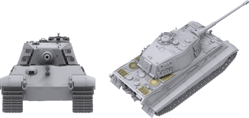 Assembled model 1/35 tank PzKpfwg. VI Ausf.B Tiger II Sd.Kfz.182 - s.Pz.Abt.505 Das Werk DW35013