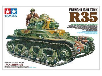 Prefab model 1:35 tank French Light Tank R35 Tamiya 35373