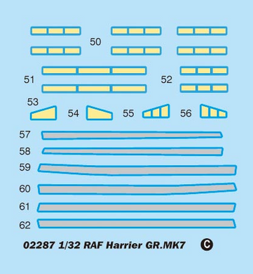Сборная модель самолет 1/32 BAe Harrier GR.7 (RAF service) Trumpeter 02287