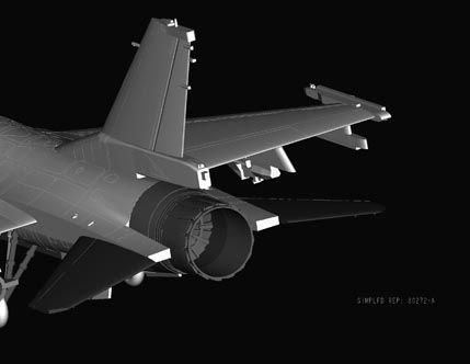 Збірна модель 1/72 літак F-16B Fighting Falcon HobbyBoss 80273