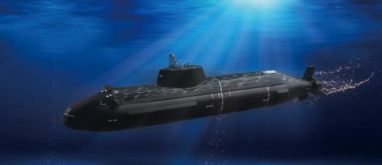 Збірна модель 1/350 британський підводний човен HMS Astute Trumpeter 04598