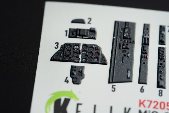 Інтер'єрні 3D наклейки 1/72 МіГ-21 F-13 для комплекту Revell Kelik K72059, В наявності