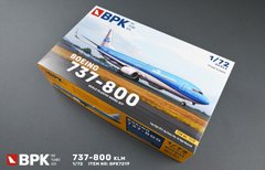 Assembled model 1/72 airplane 737-800 KLM (1/72) BPK 7219