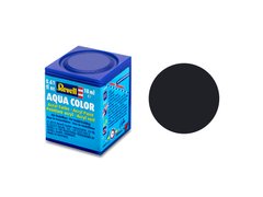 Acrylic farba black, matte, 18 ml. Aqua Color RAL 9011 Revell 36108