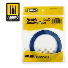Гнучка маскувальна стрічка (3 мм X 33 М) (Flexible Masking Tape) Ammo Mig 8042