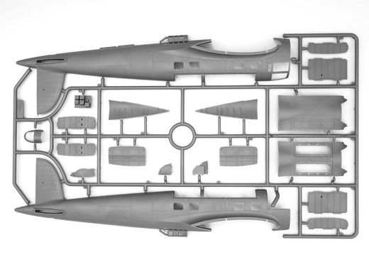 Збірна модель 1/48 літак He 111H-20, Німецький бомбардувальник 2 Світової війни ICM 48264