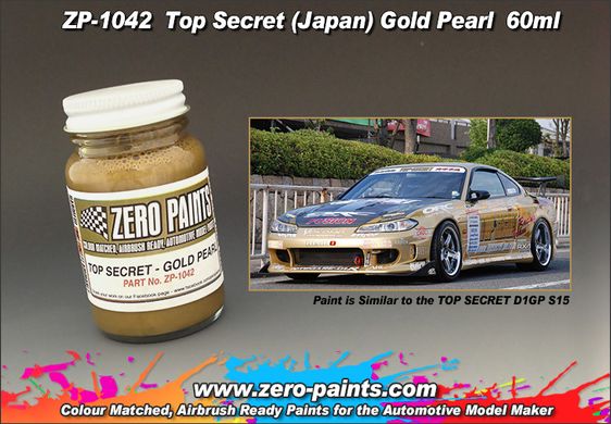 Фарба Zero Paints Top Secret Gold Pearl 60мл ZP-1042